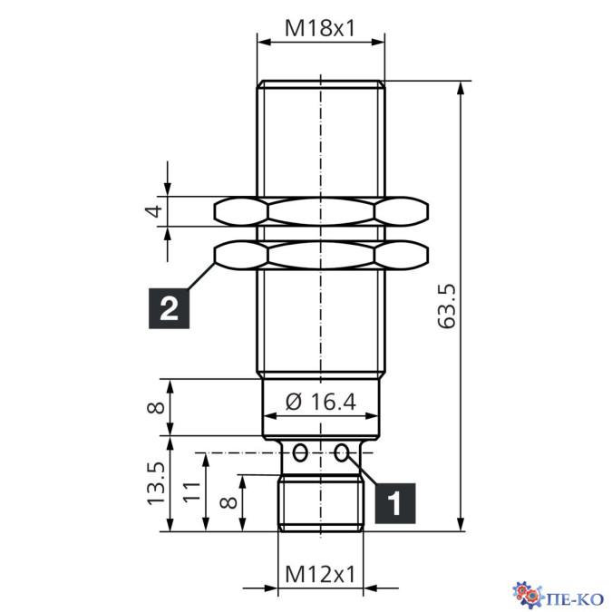 Індуктивний датчик di-soric D7B 18 VB 05 PS-B3