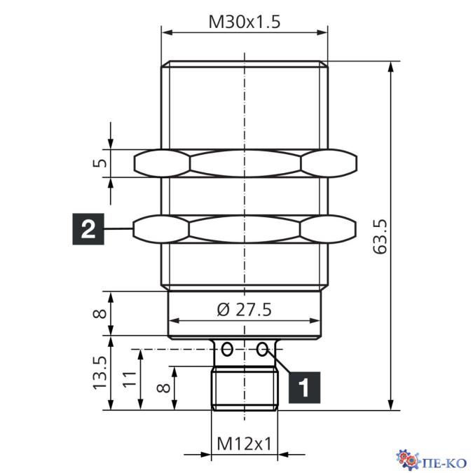 Індуктивний датчик di-soric D7B 30 VB 10 PS-B3