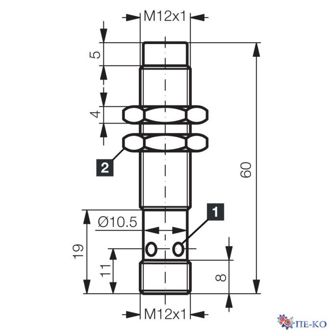 Індуктивний датчик di-soric D7C 12 V 10 PSK-IBSL