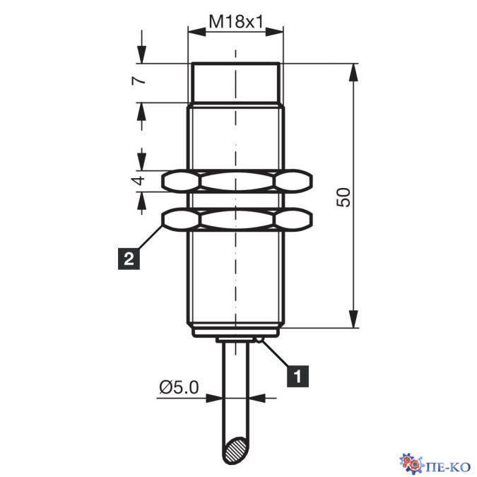 Індуктивний датчик di-soric D7C 18 V 08 PSLK