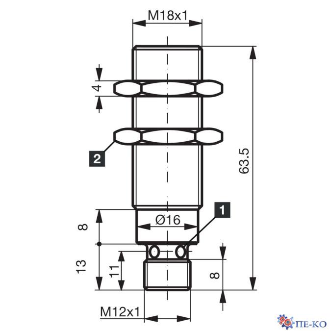 Індуктивний датчик di-soric D7C 18 V 10 PSK-IBSL