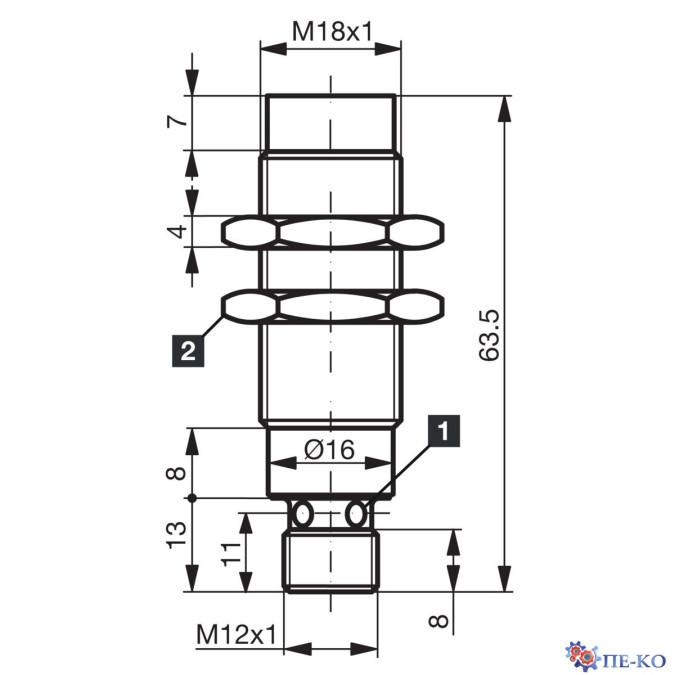Індуктивний датчик di-soric D7C 18 V 20 POK-IBSL