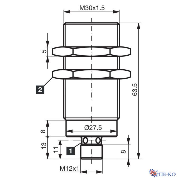 Індуктивний датчик di-soric D7C 30 V 20 PSK-IBSL