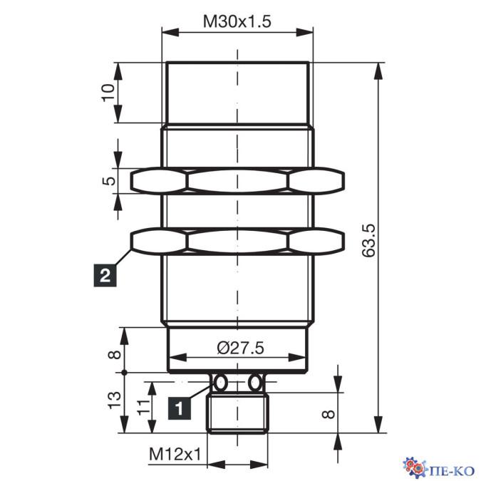 Індуктивний датчик di-soric D7C 30 V 40 PSK-IBSL