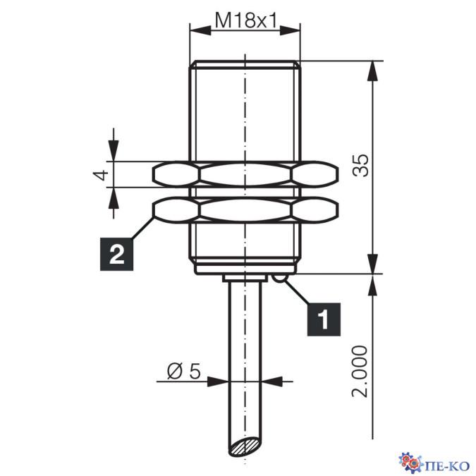 Індуктивний датчик di-soric D7CK 18 V 10 PSLK