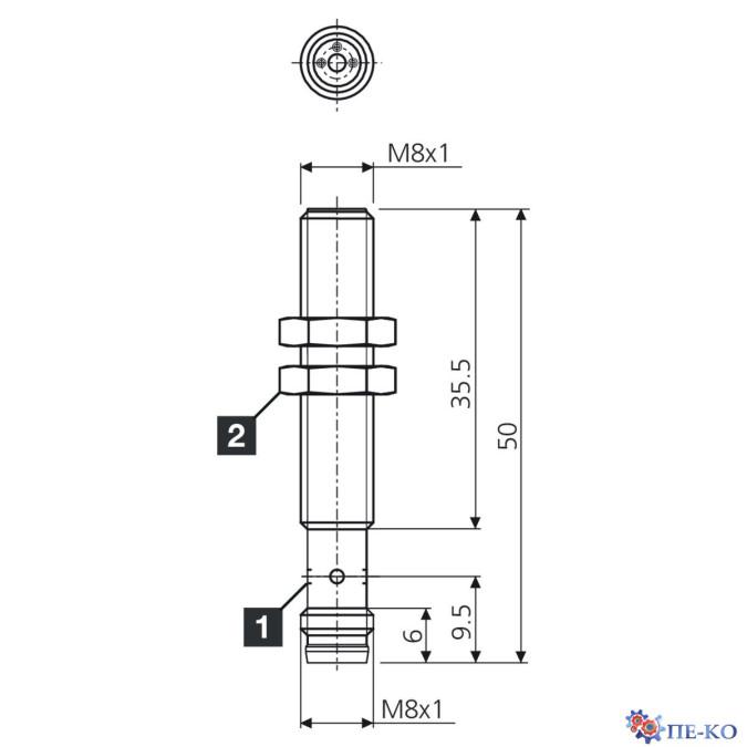 Індуктивний датчик di-soric DCB 08 MB 1.5 PO-T3