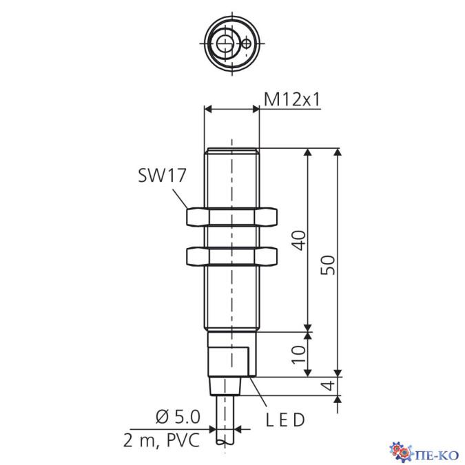 Індуктивний датчик di-soric DCB 12 MB 02 PS-3