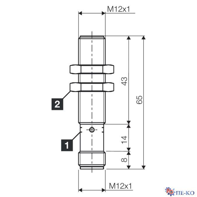 Індуктивний датчик di-soric DCB 12 MB 02 PS-B3