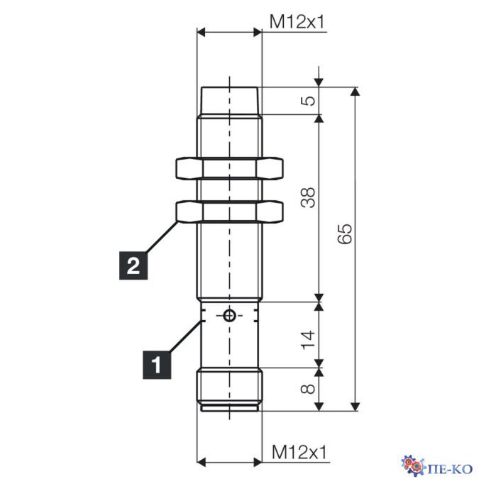 Індуктивний датчик di-soric DCB 12 MN 04 PS-B3
