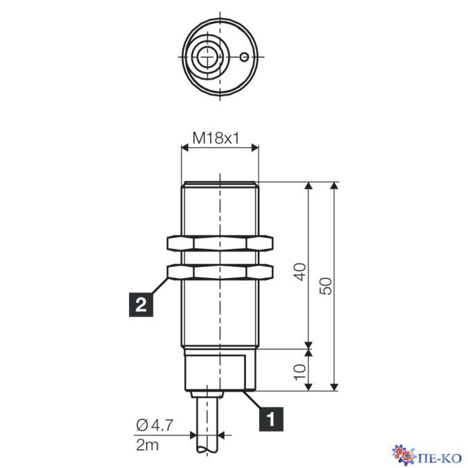 Індуктивний датчик di-soric DCB 18 MB 05 NS-3