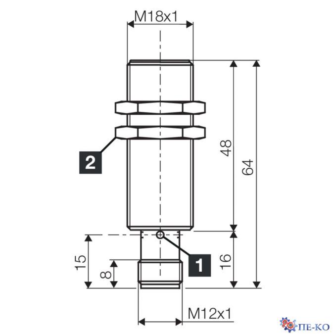 Індуктивний датчик di-soric DCB 18 MB 05 PS-B3