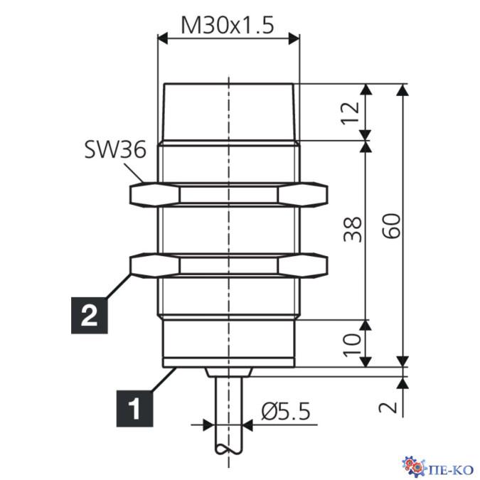 Індуктивний датчик di-soric DCB 30 MN 15 PS-3
