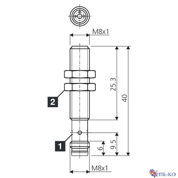 Індуктивний датчик di-soric DCBK 08 MB 1.5 PS-T3