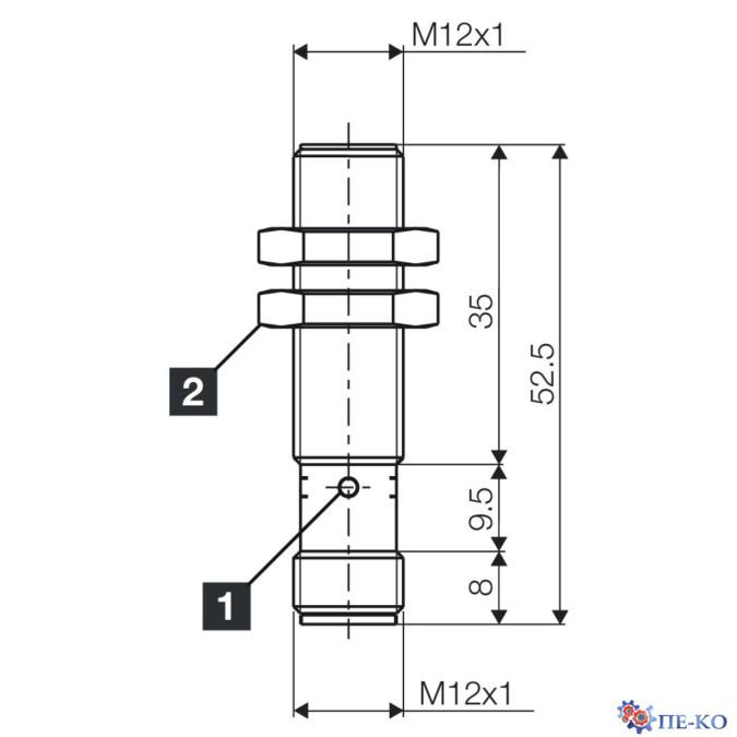 Індуктивний датчик di-soric DCBK 12 MB 02 NS-B3