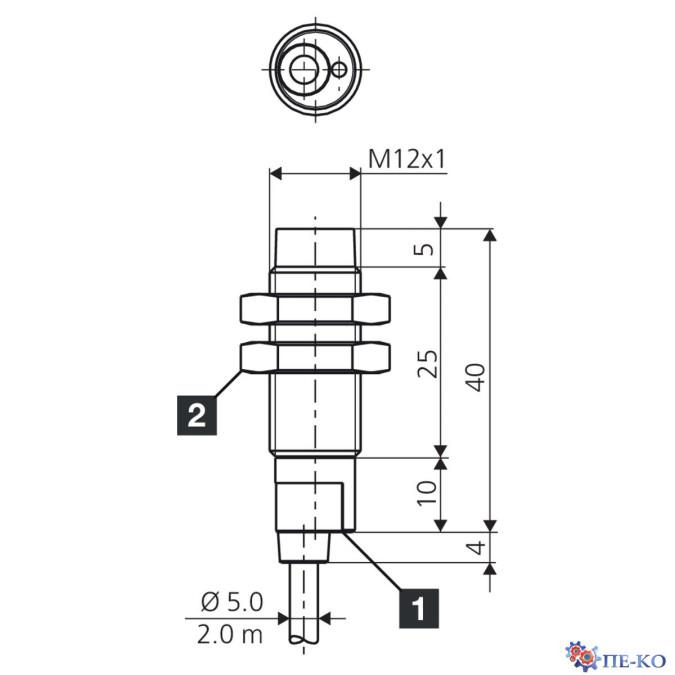 Індуктивний датчик di-soric DCBK 12 MN 04 NS-3