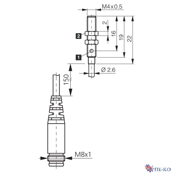 Індуктивний датчик di-soric DCC 04 V 1.0 PSK-K-TSL