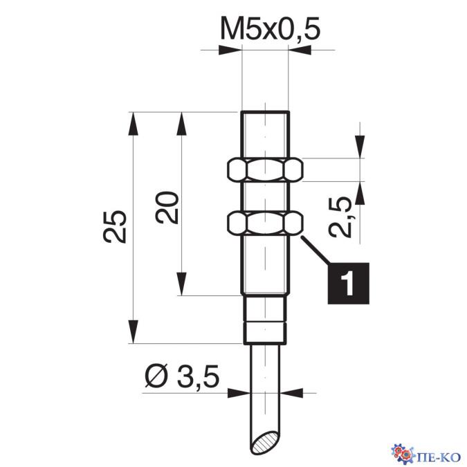Індуктивний датчик di-soric DCC 05 V 0.6 NSLK-E