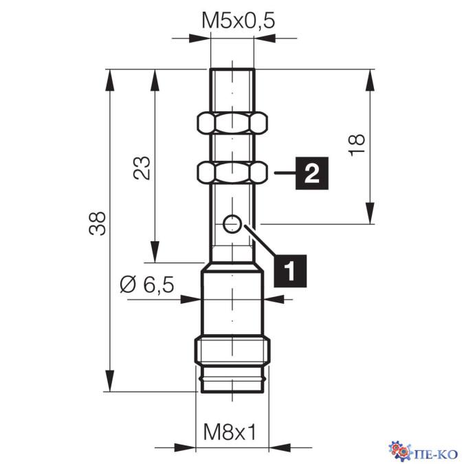 Індуктивний датчик di-soric DCC 05 V 2.5 POK-TSL