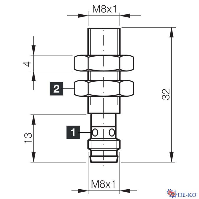 Індуктивний датчик di-soric DCC 08 M 02 NOK-TSL/32