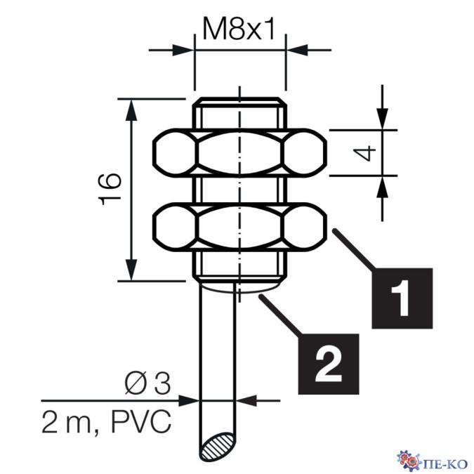 Індуктивний датчик di-soric DCC 08 M 02 NSLK/16