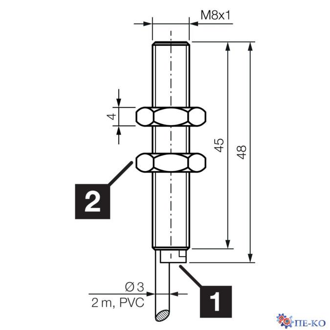 Індуктивний датчик di-soric DCC 08 M 03 NOLK