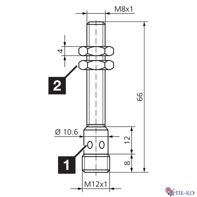 Індуктивний датчик di-soric DCC 08 M 03 PSK-IBSL