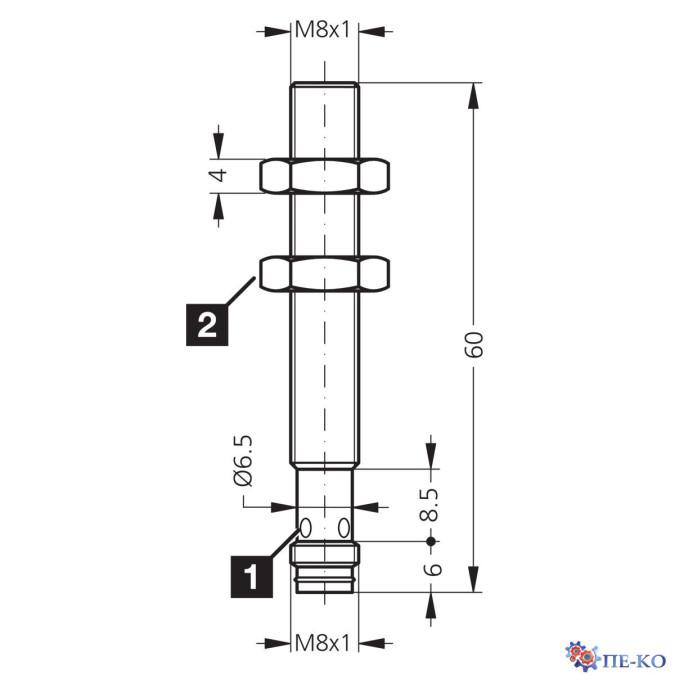 Індуктивний датчик di-soric DCC 08 M 03 PSK-TSL