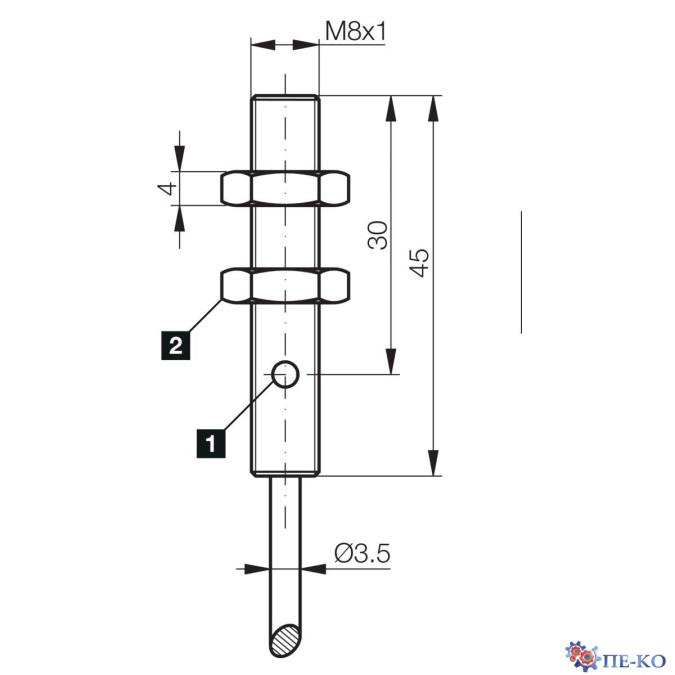 Індуктивний датчик di-soric DCC 08 M 03 PSLK