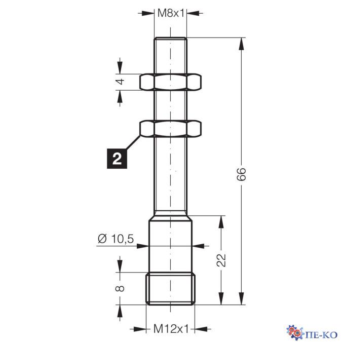 Індуктивний датчик di-soric DCC 08 M 04/10 AK-IBS