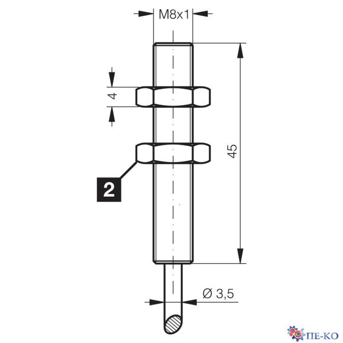 Індуктивний датчик di-soric DCC 08 M 04/10 AK