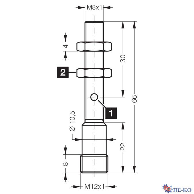 Індуктивний датчик di-soric DCC 08 M 04 PSK-IBSL