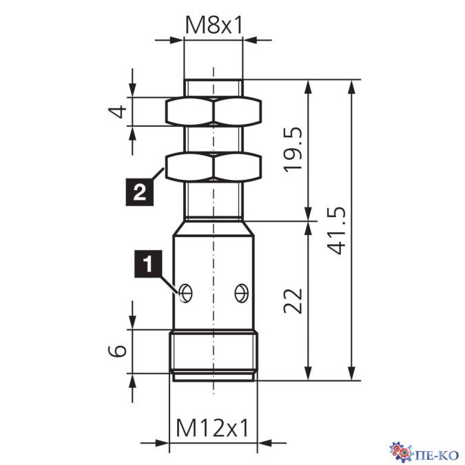 Індуктивний датчик di-soric DCC 08 M 1.5 PSK-IBSL/39
