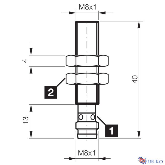 Індуктивний датчик di-soric DCC 08 M 1.5 PSK-TSL/40