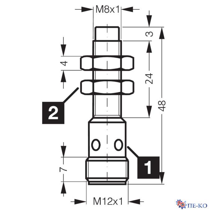 Індуктивний датчик di-soric DCC 08 M 2.5 PSK-IBSL