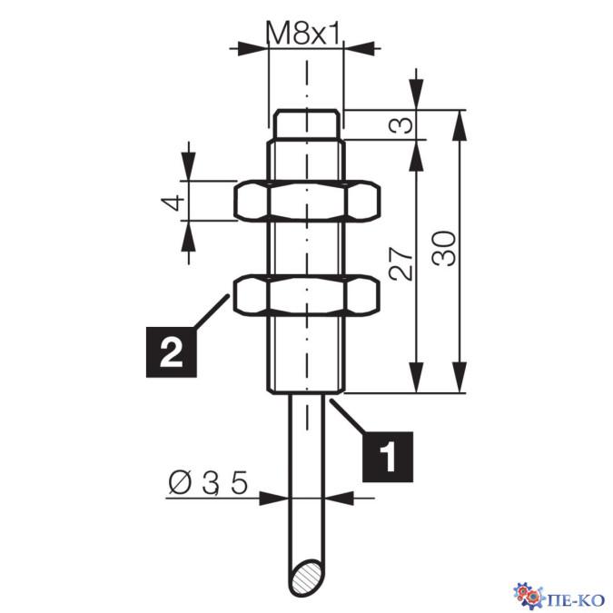 Індуктивний датчик di-soric DCC 08 V 2.5 PSLK/30