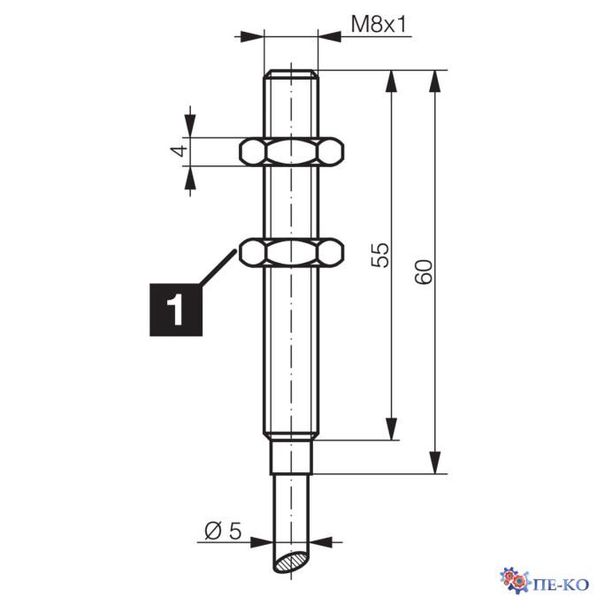 Індуктивний датчик di-soric DCC 08 VH 02 PSK/140