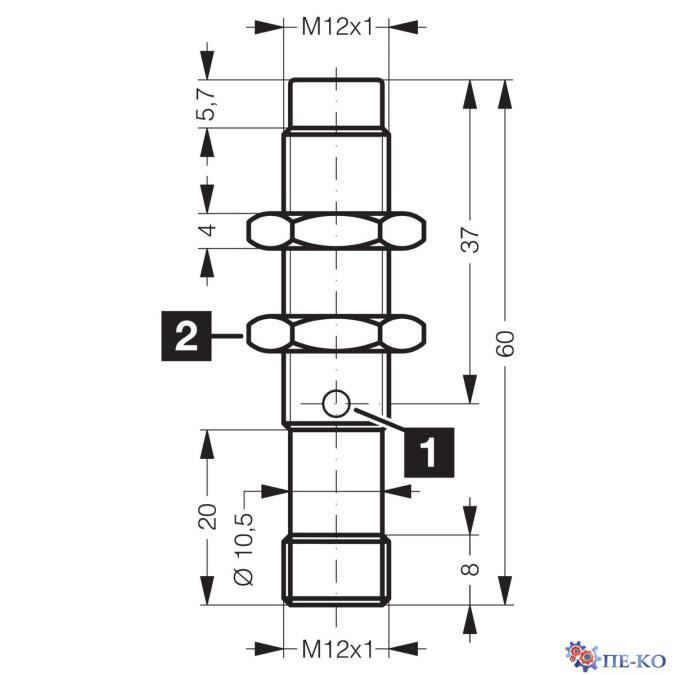 Індуктивний датчик di-soric DCC 12 M 10 NSK-IBSL
