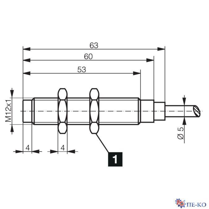 Індуктивний датчик di-soric DCC 12 VH 04 PSK/150