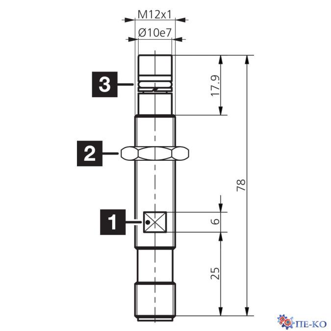 Індуктивний датчик di-soric DCC 12 VHD 2 PS-B3-78-7