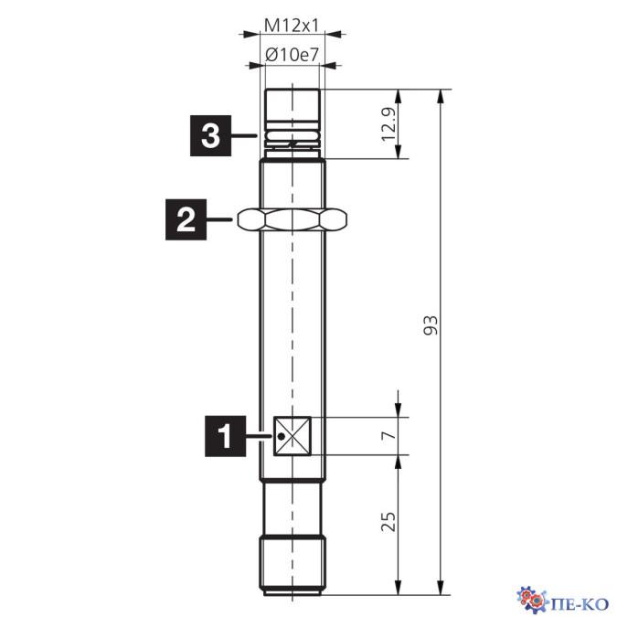 Індуктивний датчик di-soric DCC 12 VHD 2 PS-B3-93-2
