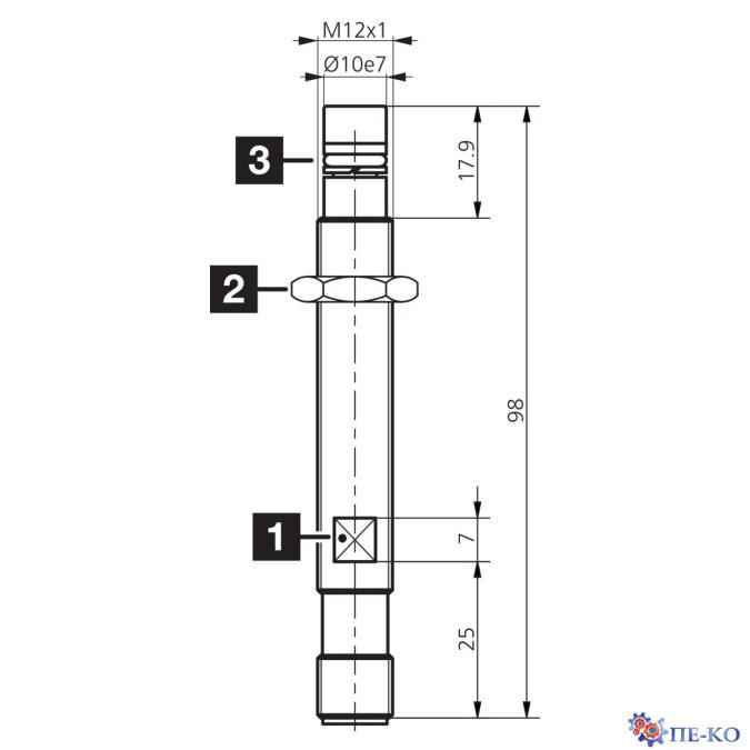 Індуктивний датчик di-soric DCC 12 VHD 2 PS-B3-98-7