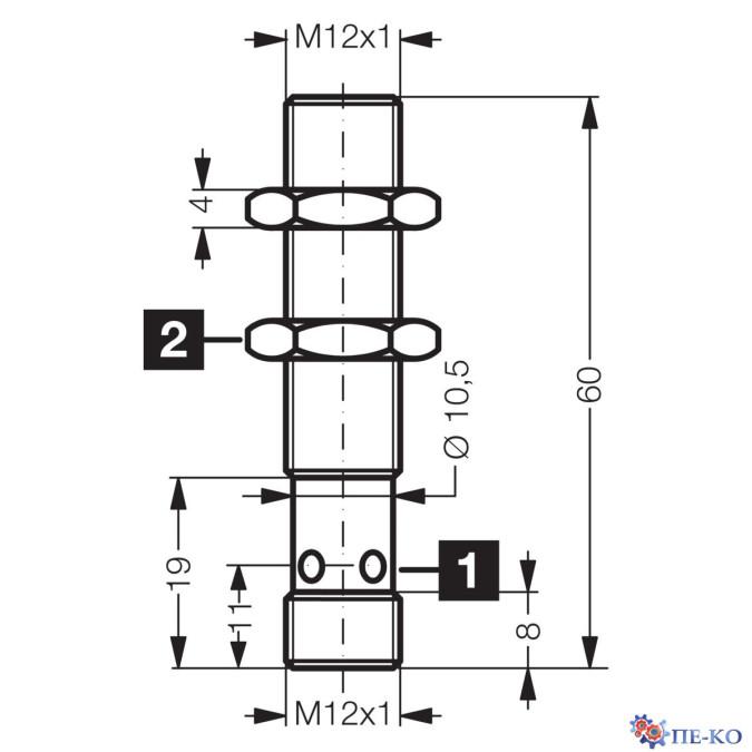 Індуктивний датчик di-soric DCC 12 VL 06 NOK-IBSL