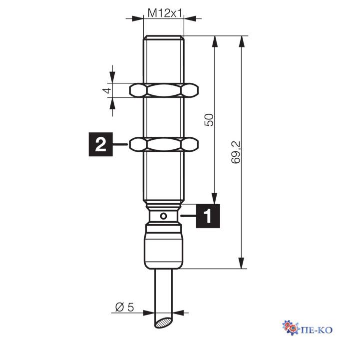 Індуктивний датчик di-soric DCC 12 VL 06 POLK