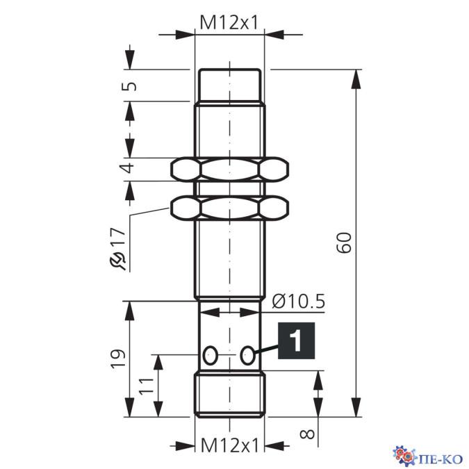 Індуктивний датчик di-soric DCC 12 VL 10 NOK-IBSL