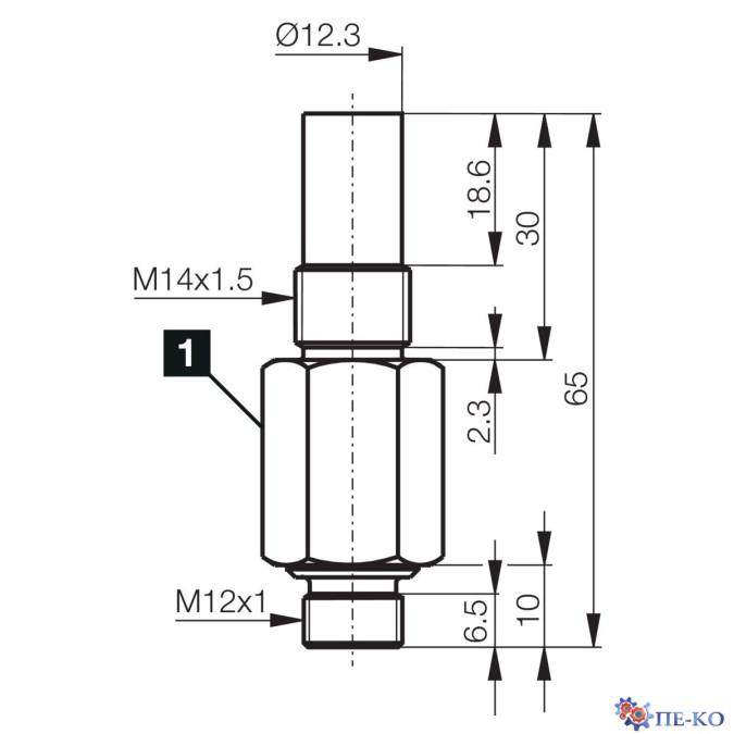 Індуктивний датчик di-soric DCC 14 V 03 PSK 500-IBS