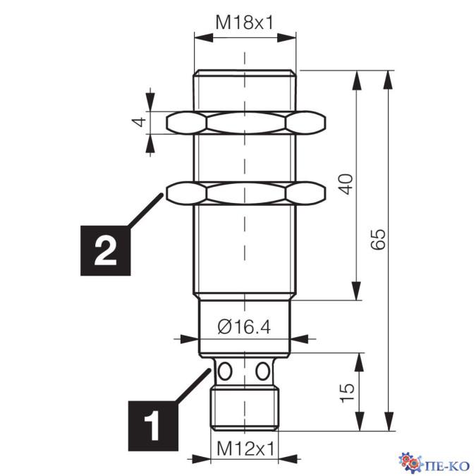 Індуктивний датчик di-soric DCC 18 M 05 NOK-IBSL