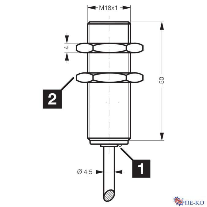 Індуктивний датчик di-soric DCC 18 M 05 PSLK