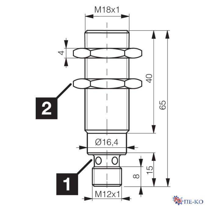 Індуктивний датчик di-soric DCC 18 M 08B NSK-IBSL