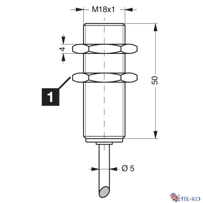 Індуктивний датчик di-soric DCC 18 M 10/10 AIK