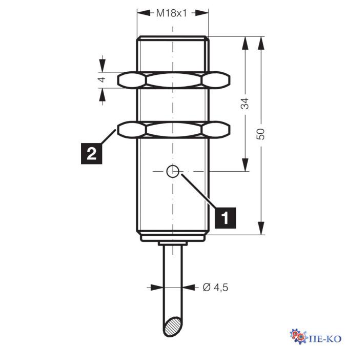 Індуктивний датчик di-soric DCC 18 M 12 NSLK